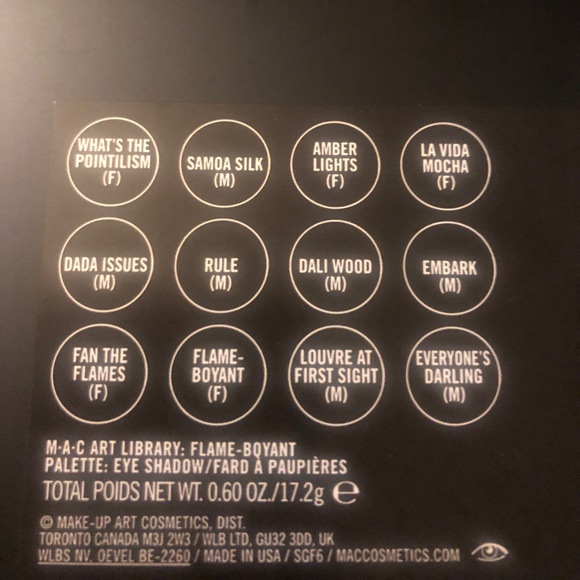 NIB MAC 🎨 ART LIBRARY- FLAME BOYANT - Picture 2 of 5